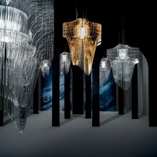Slamp Aria gold pendant lamp - Agof Store