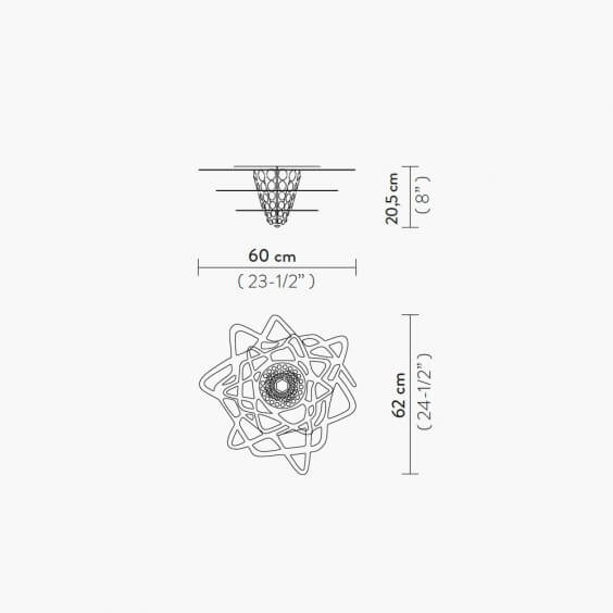 Slamp Aurora wall ceiling lamp - Agof Store